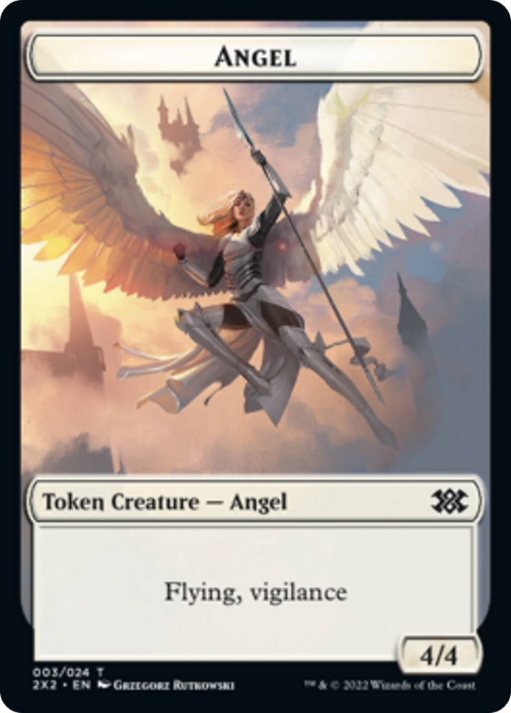 Egg // Angel Double-sided Token [Double Masters 2022 Tokens] | The Time Vault CA