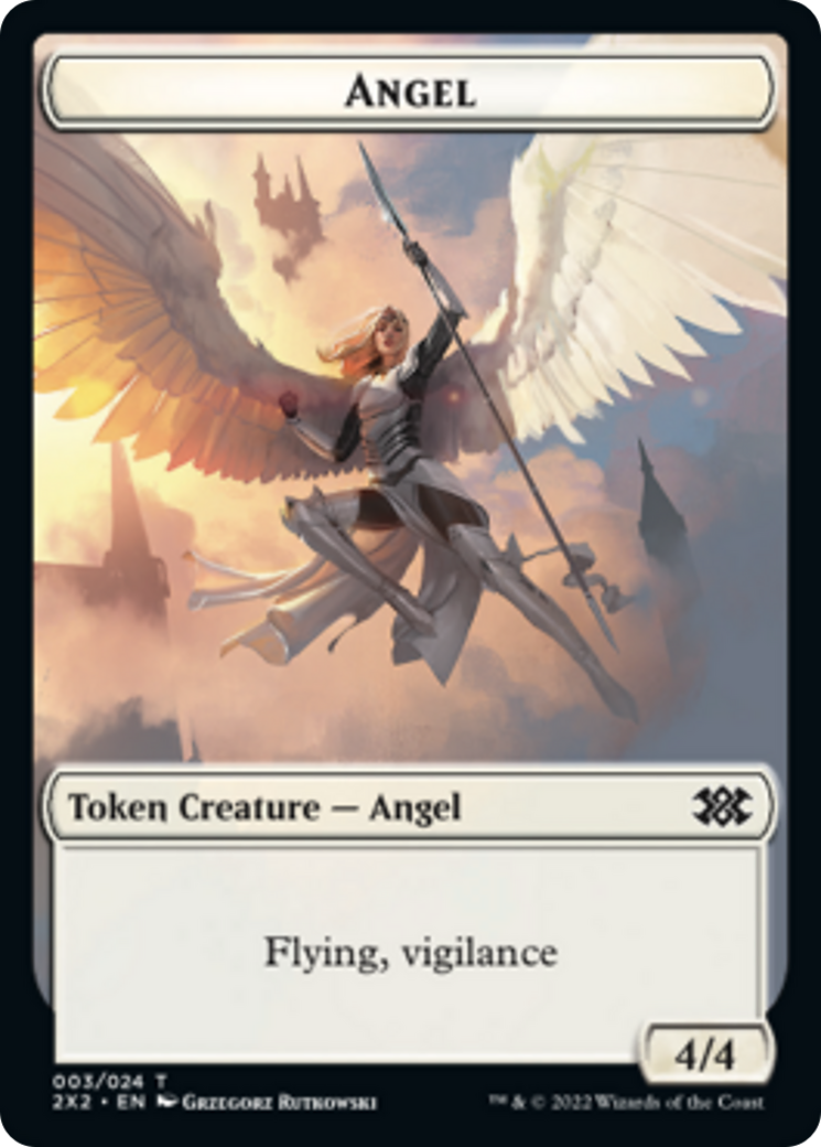 Bear // Angel Double-sided Token [Double Masters 2022 Tokens] | The Time Vault CA