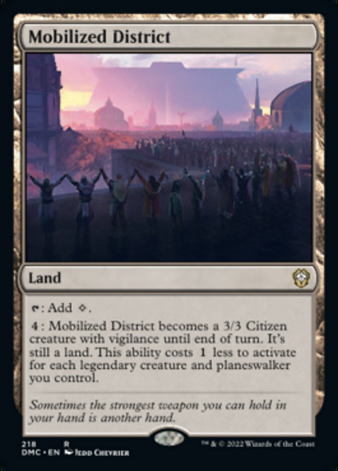 Mobilized District [Dominaria United Commander] | The Time Vault CA