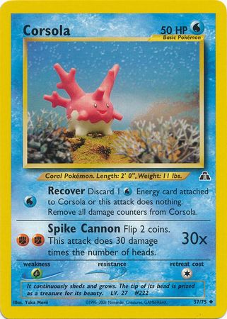 Corsola (37/75) [Neo Discovery Unlimited] | The Time Vault CA