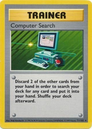 Computer Search (71/102) [Base Set Shadowless Unlimited] | The Time Vault CA