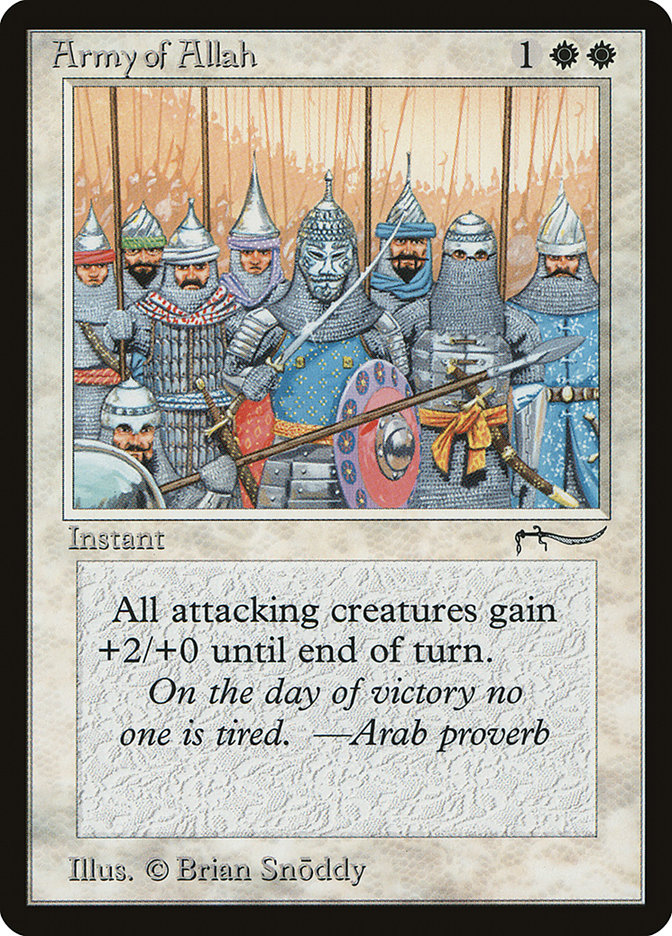 Army of Allah (Light Mana Cost) [Arabian Nights] | The Time Vault CA