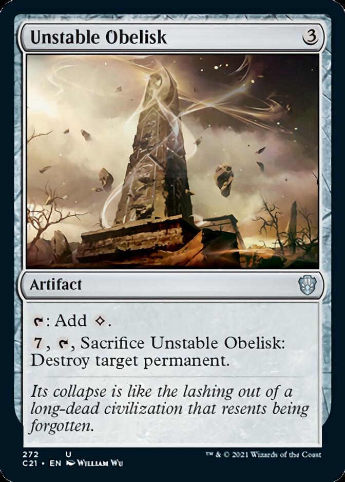 Unstable Obelisk [Commander 2021] | The Time Vault CA