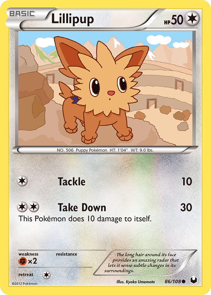 Lillipup (86/108) [Black & White: Dark Explorers] | The Time Vault CA