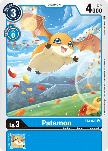 Patamon [BT3-020] [Release Special Booster Ver.1.5] | The Time Vault CA