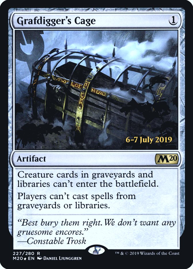 Grafdigger's Cage  [Core Set 2020 Prerelease Promos] | The Time Vault CA