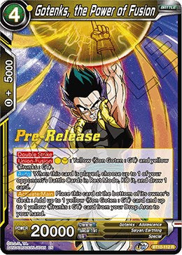 Gotenks, the Power of Fusion (BT10-112) [Rise of the Unison Warrior Prerelease Promos] | The Time Vault CA