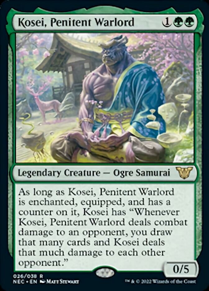 Kosei, Penitent Warlord [Kamigawa: Neon Dynasty Commander] | The Time Vault CA