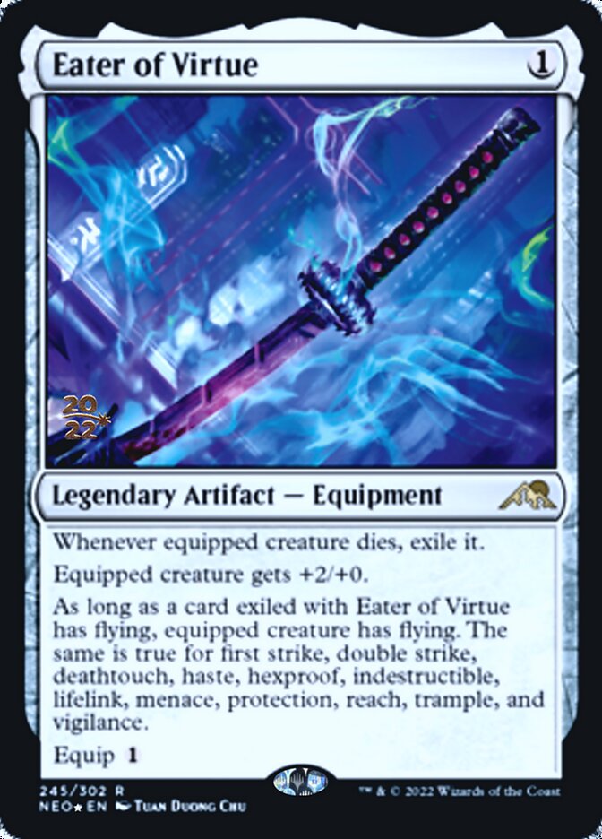 Eater of Virtue [Kamigawa: Neon Dynasty Prerelease Promos] | The Time Vault CA