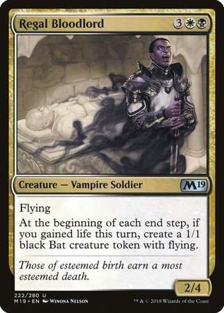 Regal Bloodlord [Core Set 2019] | The Time Vault CA