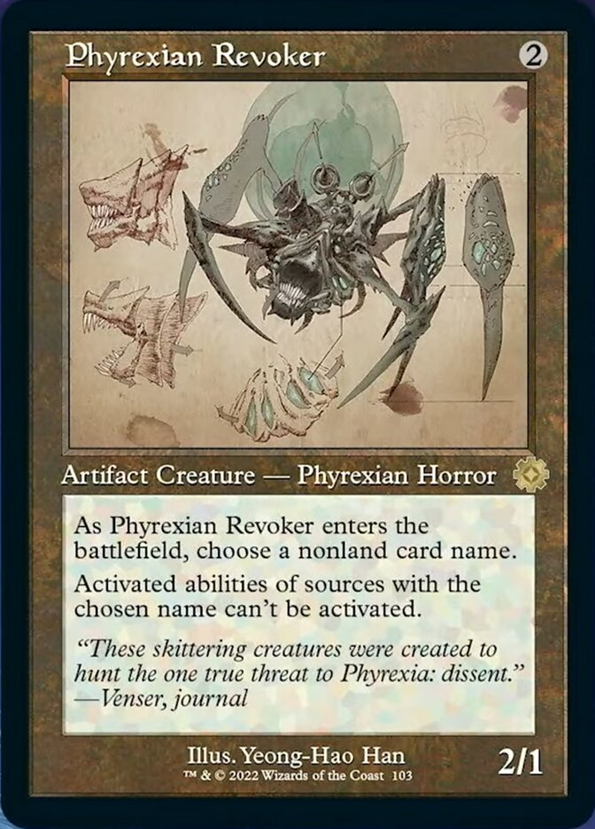 Phyrexian Revoker (Retro Schematic) [The Brothers' War Retro Artifacts] | The Time Vault CA