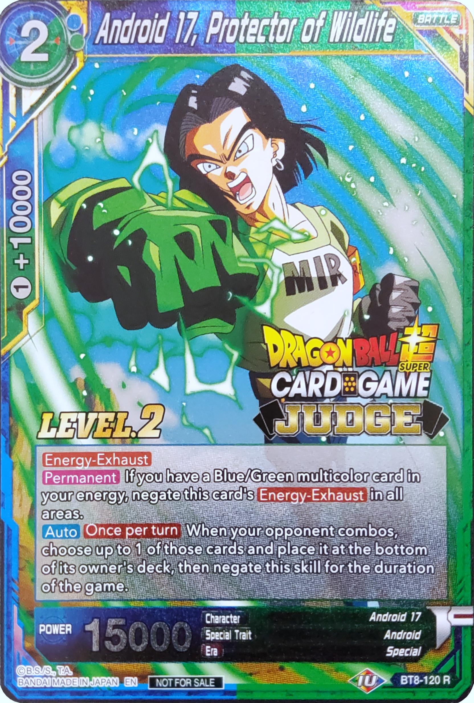 Android 17, Protector of Wildlife (Level 2) (BT8-120) [Judge Promotion Cards] | The Time Vault CA