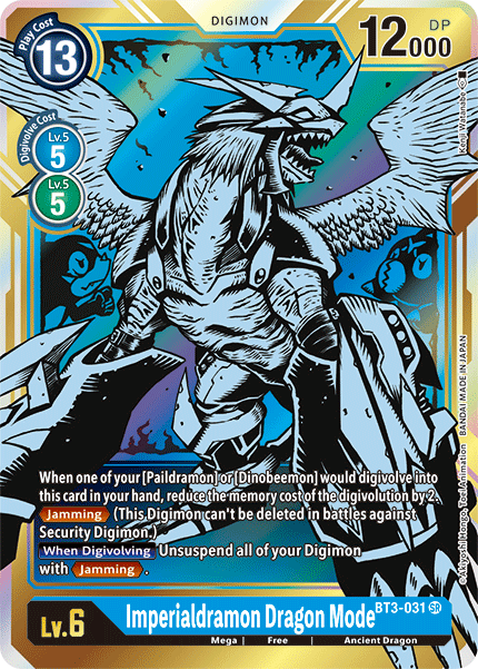 Imperialdramon Dragon Mode [BT3-031] (Alternate Art) [Release Special Booster Ver.1.5] | The Time Vault CA