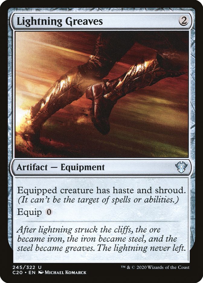 Lightning Greaves [Commander 2020] | The Time Vault CA