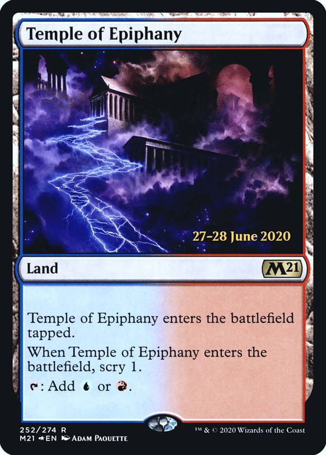 Temple of Epiphany  [Core Set 2021 Prerelease Promos] | The Time Vault CA