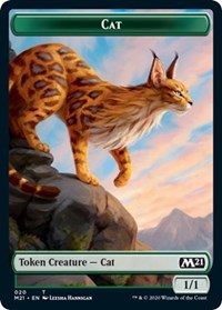 Cat (020) // Dog Double-sided Token [Core Set 2021 Tokens] | The Time Vault CA