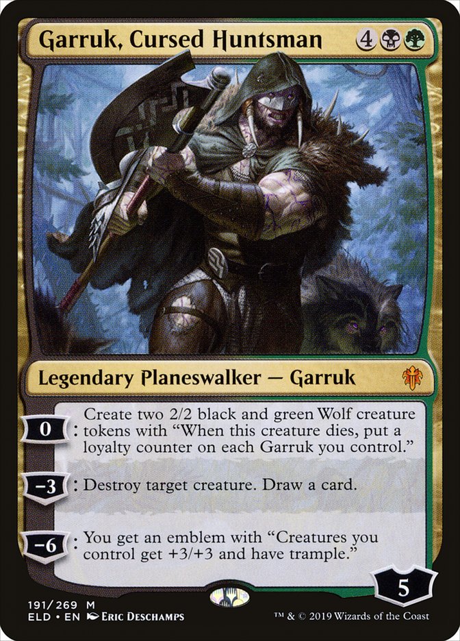 Garruk, Cursed Huntsman [Throne of Eldraine] | The Time Vault CA