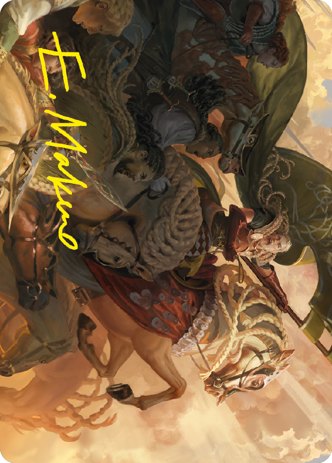 Marshal's Anthem Art Card (Gold-Stamped Signature) [The Lord of the Rings: Tales of Middle-earth Art Series] | The Time Vault CA