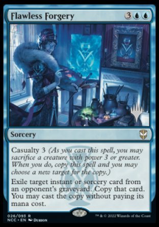 Flawless Forgery (Promo Pack) [Streets of New Capenna Commander Promos] | The Time Vault CA