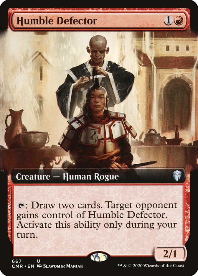 Humble Defector (Extended Art) [Commander Legends] | The Time Vault CA