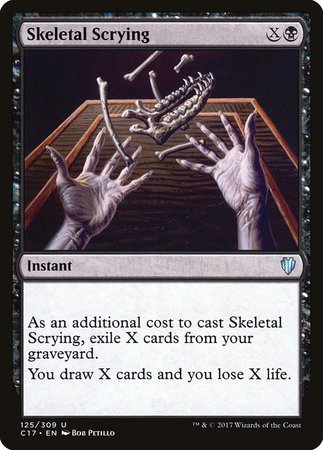 Skeletal Scrying [Commander 2017] | The Time Vault CA