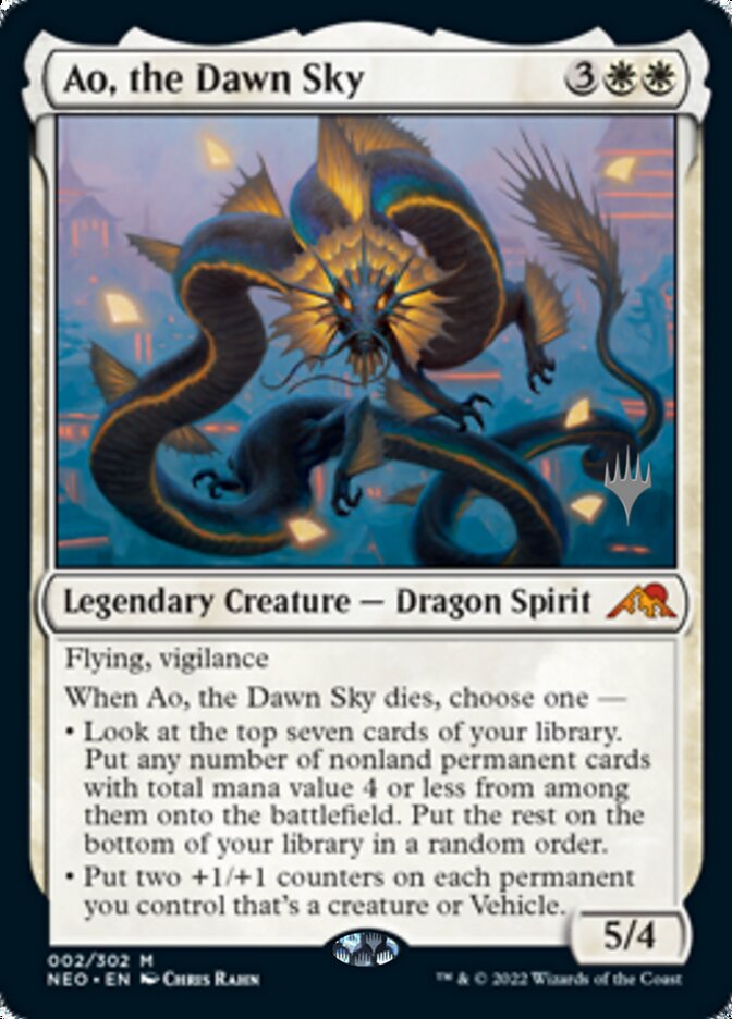 Ao, the Dawn Sky (Promo Pack) [Kamigawa: Neon Dynasty Promos] | The Time Vault CA