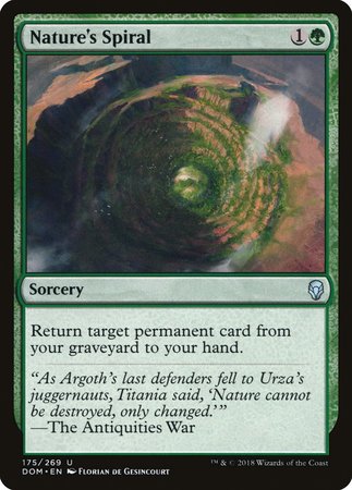 Nature's Spiral [Dominaria] | The Time Vault CA