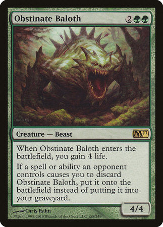 Obstinate Baloth [Magic 2011] | The Time Vault CA