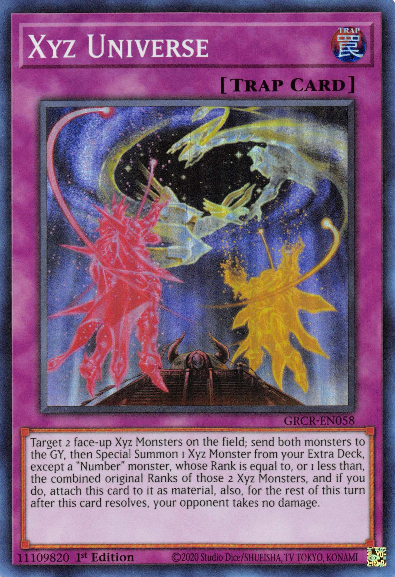 Xyz Universe [GRCR-EN058] Super Rare | The Time Vault CA