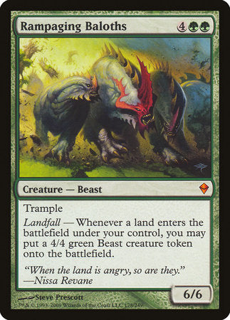 Rampaging Baloths [Zendikar] | The Time Vault CA