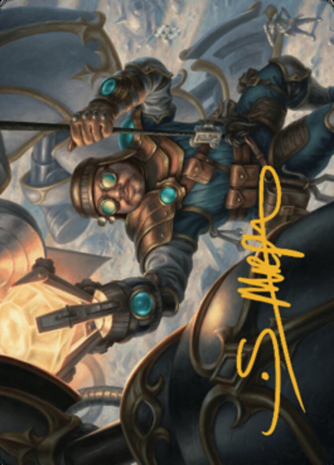 Powerstone Engineer Art Card (Gold-Stamped Signature) [The Brothers' War Art Series] | The Time Vault CA