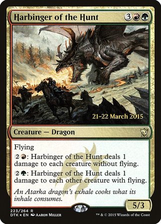 Harbinger of the Hunt [Dragons of Tarkir Promos] | The Time Vault CA