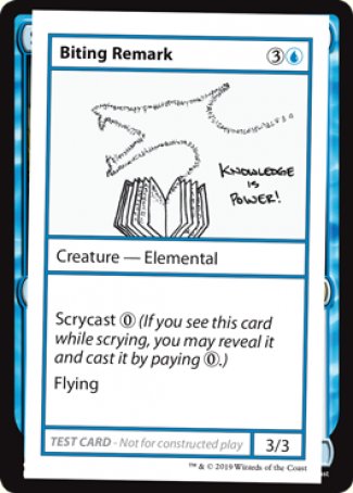 Biting Remark (2021 Edition) [Mystery Booster Playtest Cards] | The Time Vault CA