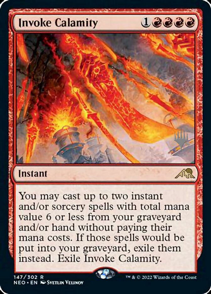 Invoke Calamity (Promo Pack) [Kamigawa: Neon Dynasty Promos] | The Time Vault CA