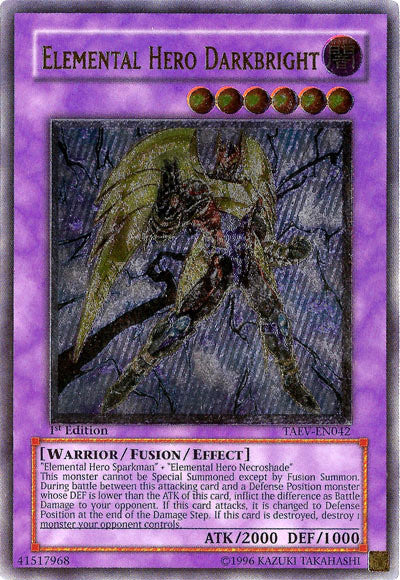 Elemental Hero Darkbright [TAEV-EN042] Ultimate Rare | The Time Vault CA