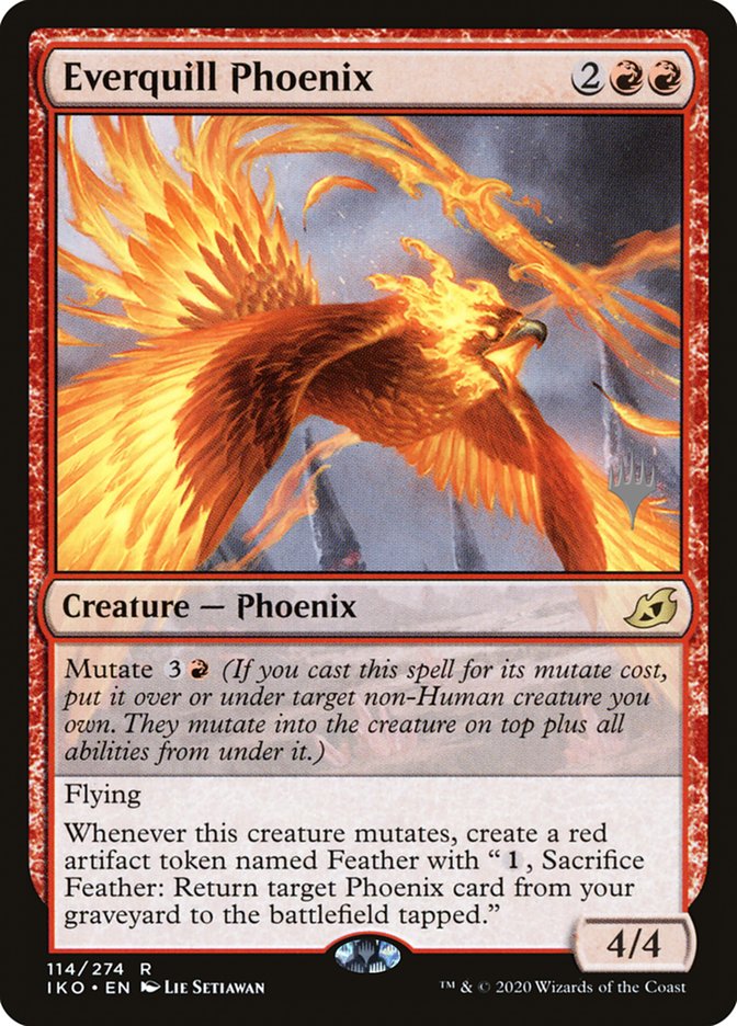 Everquill Phoenix (Promo Pack) [Ikoria: Lair of Behemoths Promos] | The Time Vault CA