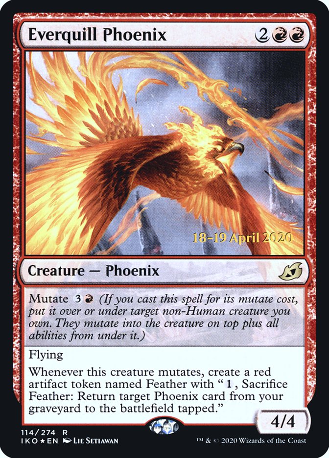 Everquill Phoenix  [Ikoria: Lair of Behemoths Prerelease Promos] | The Time Vault CA