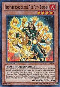 Brotherhood of the Fire Fist - Dragon [CBLZ-EN025] Super Rare | The Time Vault CA