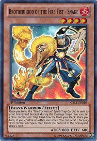 Brotherhood of the Fire Fist - Snake [CBLZ-EN026] Super Rare | The Time Vault CA