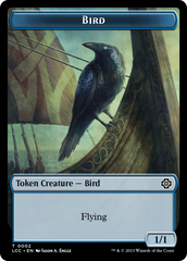 Bird // Merfolk (0003) Double-Sided Token [The Lost Caverns of Ixalan Commander Tokens] | The Time Vault CA