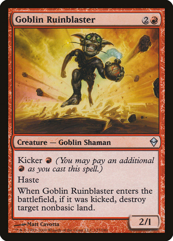 Goblin Ruinblaster [Zendikar] | The Time Vault CA