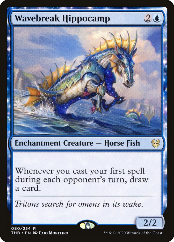 Wavebreak Hippocamp (Promo Pack) [Theros Beyond Death Promos] | The Time Vault CA