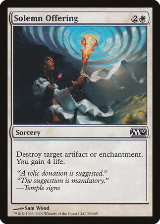 Solemn Offering [Magic 2010] | The Time Vault CA