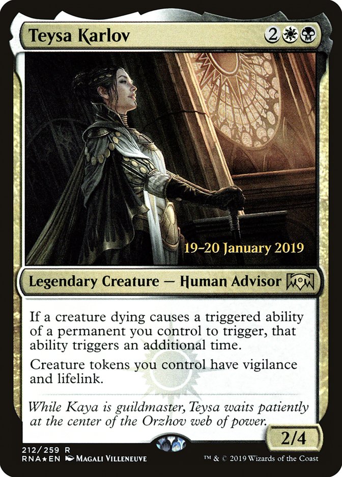 Teysa Karlov [Ravnica Allegiance Prerelease Promos] | The Time Vault CA