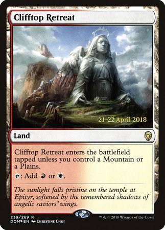 Clifftop Retreat [Dominaria Promos] | The Time Vault CA