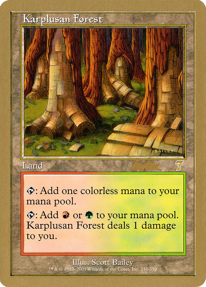 Karplusan Forest (Brian Kibler) [World Championship Decks 2002] | The Time Vault CA