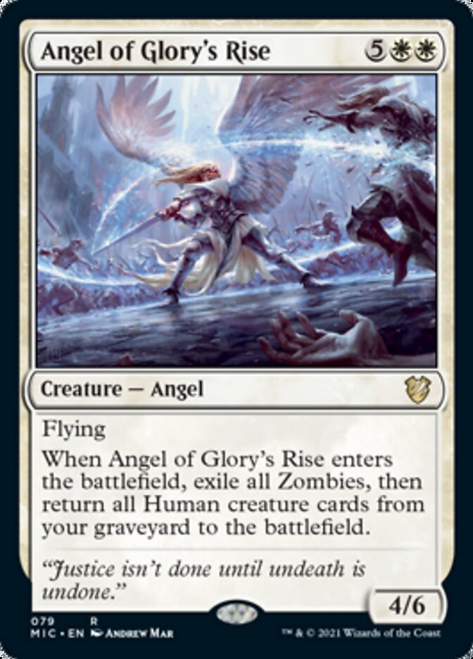 Angel of Glory's Rise [Innistrad: Midnight Hunt Commander] | The Time Vault CA