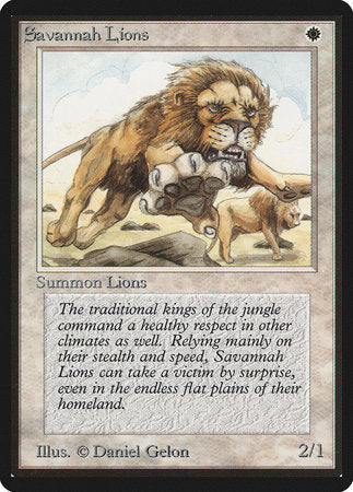 Savannah Lions [Limited Edition Beta] | The Time Vault CA