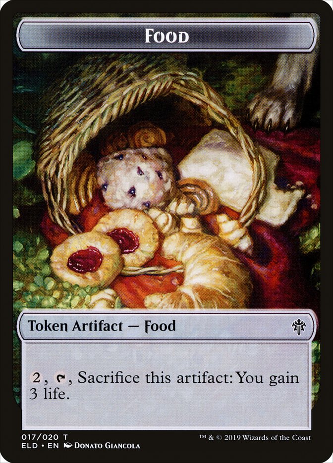 Food (017/020) [Throne of Eldraine Tokens] | The Time Vault CA