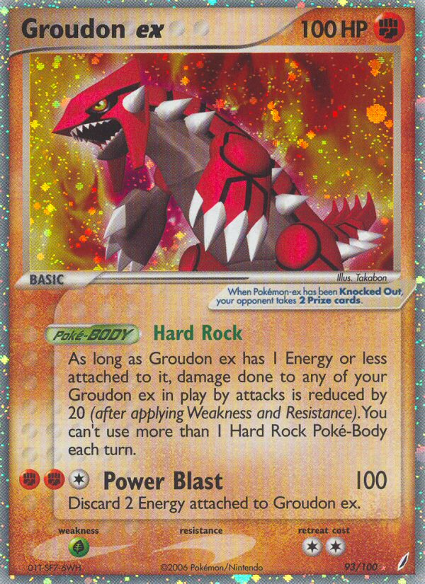 Groudon ex (93/100) [EX: Crystal Guardians] | The Time Vault CA